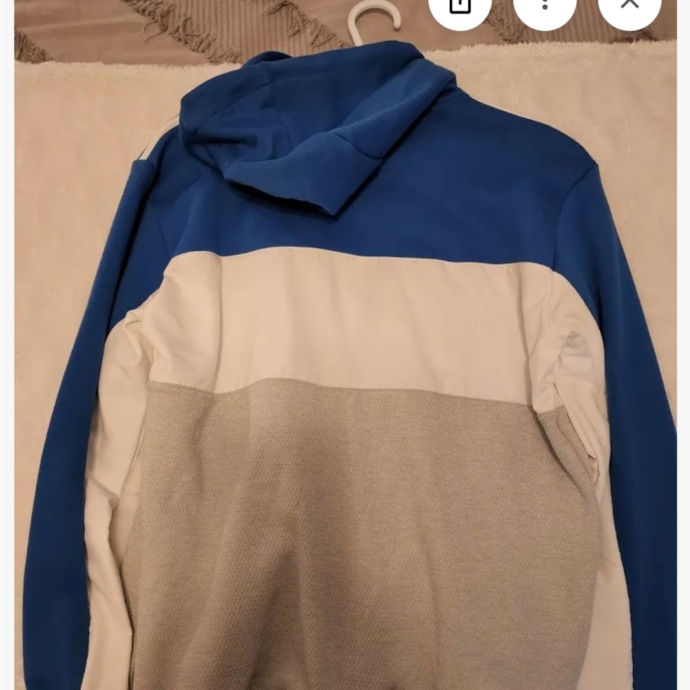 Adidas ID96 Full Zip Hoodie - Blue and White - Picture 2 of 4
